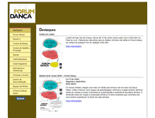 Tablet Screenshot of forumdanca.pt